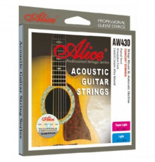 ALICE AW 430-L струны для акустической гитары, 12-53, шестиугольный стержень, медь с антикоррозийным