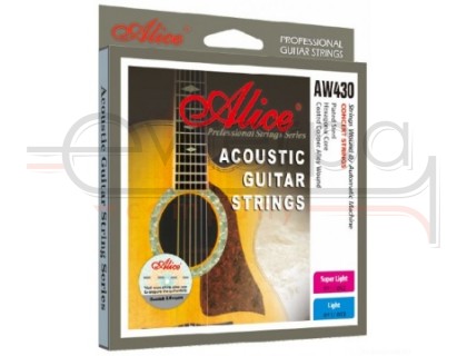 ALICE AW 430-L струны для акустической гитары, 12-53, шестиугольный стержень, медь с антикоррозийным