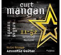 CURT MANGAN 80/20 Bronze 11-52 12-String струны для 12-струнной акустической гитары