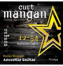 CURT MANGAN 80/20 Bronze 12-54 струны для акустической гитары