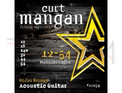 CURT MANGAN 80/20 Bronze 12-54 струны для акустической гитары