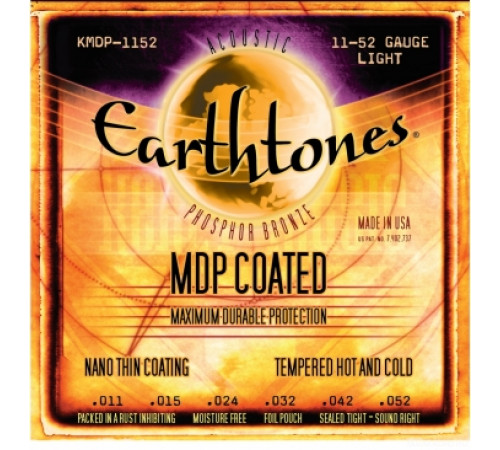 KERLY KMDP-1152 Earthtones Phosphor Bronze MDP Coated Tempered струны для акустической гитары