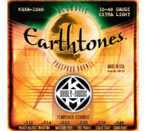 KERLY KQXA-1048 Earthtones Phosphor Bronze Tempered струны для акустической гитары