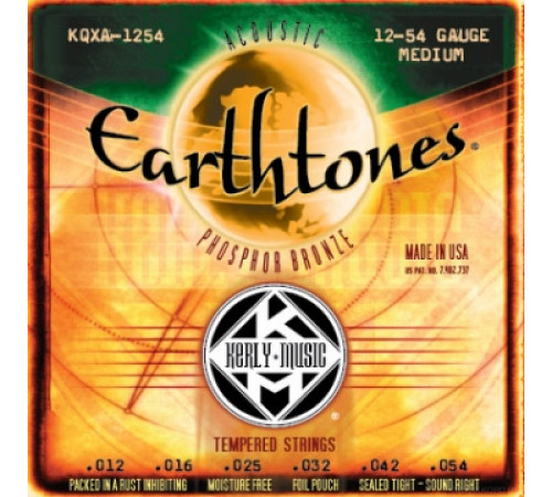 KERLY KQXA-1254 Earthtones Phosphor Bronze Tempered струны для акустической гитары