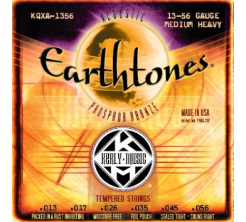 KERLY KQXA-1356 Earthtones Phosphor Bronze Tempered струны для акустической гитары