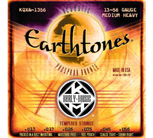 KERLY KQXA-1356 Earthtones Phosphor Bronze Tempered струны для акустической гитары