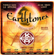 KERLY KQXA12-1048 Earthtones Phosphor Bronze Tempered струны для 12-струнной акустической гитары
