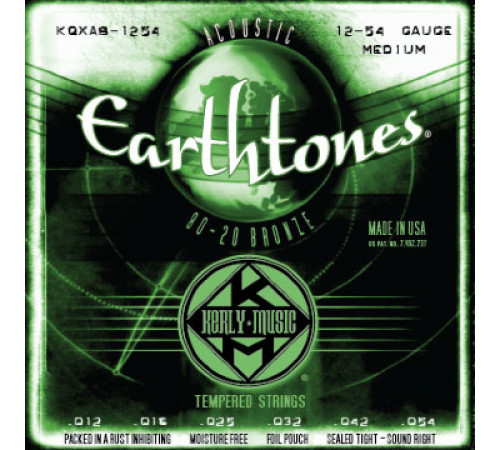 KERLY KQXAB-1254 Earthtones 80/20 Bronze Tempered струны для акустической гитары