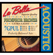 LA BELLA 7GPT Phosphor Bronze Extra Light 10-50 2 PAK струны для акустической гитары