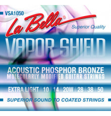 LA BELLA VSA1050 Vapor Shield Acoustic Extra Light 10-50 струны для акустической гитары с покрытием