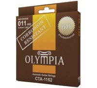 OLYMPIA CTA1152 Coated 80/20 Bronze Wound 11-52, струны для акустической гитары, бронза с дополнител