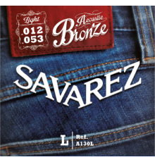 SAVAREZ A130L струны для акустической гитары (12,16,24,32,42,53), бронза, легкие