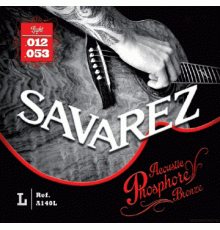 SAVAREZ A140L струны для акустической гитары (12,16,24,32,42,53), фосфор бронза, легкие