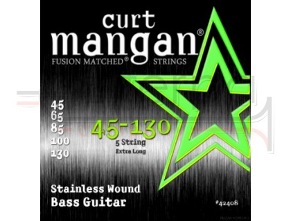 CURT MANGAN Stainless Bass Strings 45-130 5 String струны для 5-струнной бас-гитары