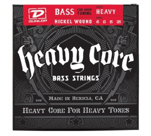 DUNLOP DBHCN Heavy Core Bass NPS 45-105 Heavy струны для бас-гитары