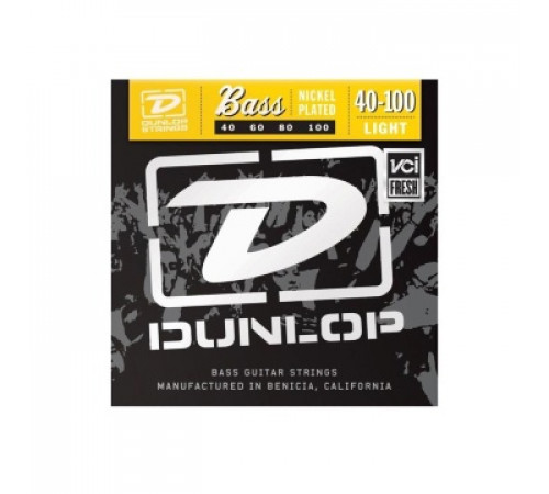 DUNLOP DBN Nickel Plated Steel Bass 40-100 струны для бас-гитары