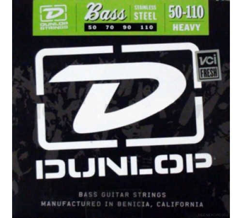 DUNLOP DBN Nickel Plated Steel Bass 50-110 струны для бас-гитары