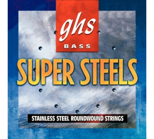 GHS 5ML-STB 5-String Super Steels Medium Light 44-121 струны для 5-струнной бас-гитары, сталь