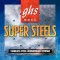 GHS 5ML-STB 5-String Super Steels Medium Light 44-121 струны для 5-струнной бас-гитары, сталь
