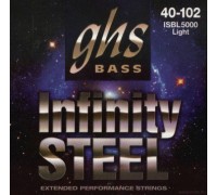 GHS ISBL5000 Infinity Steel Light 40-102 струны для бас-гитары, стальная обмотка с покрытием
