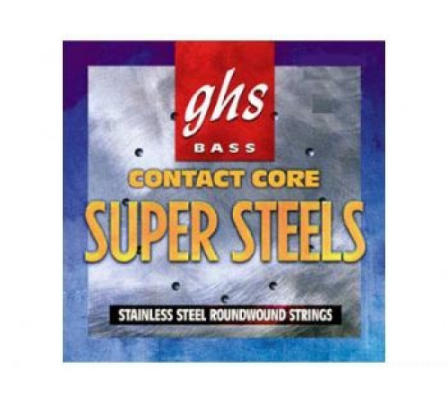 GHS L5200 Contact Core Super Steels Light 40-100 струны для бас-гитары, стальная обмотка