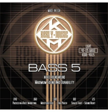 KERLY KQXB-40125 Nickel Plated Steel Tempered 5 Strings струны для 5-струнной бас-гитары