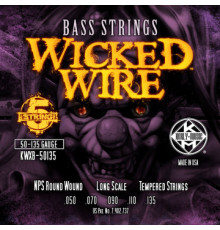 KERLY KWXB-50135 Wicked Wire Nickel Plated Steel Tempered 5 Strings струны для 5-струнной бас-гитары