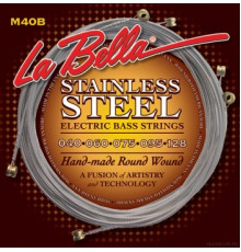 LA BELLA M40-B Stainless Extra Light 5-String 40-128 струны для 5-струнной бас-гитары