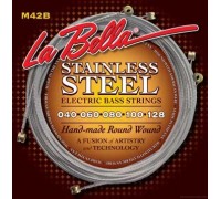 LA BELLA M42-B Stainless Custom Light 5-String 40-128 струны для 5-струнной бас-гитары
