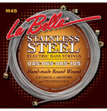 LA BELLA M45 Stainless Standard Light 45-105 струны для бас-гитары