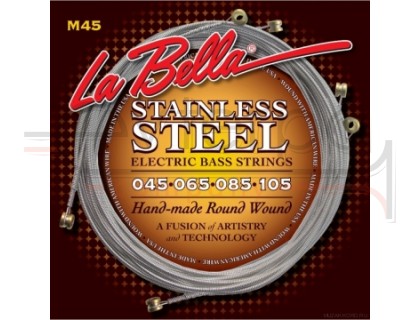 LA BELLA M45 Stainless Standard Light 45-105 струны для бас-гитары