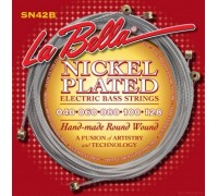 LA BELLA SN42-B NICKEL PLATED ROUND WOUND CUSTOM LIGHT 40-128 струны для 5-струнной бас-гитары
