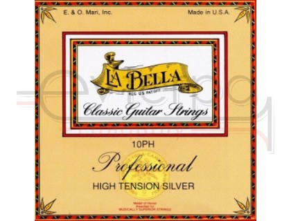 LA BELLA 10PH Professional High Tension Silver струны для классической гитары сильное натяжение