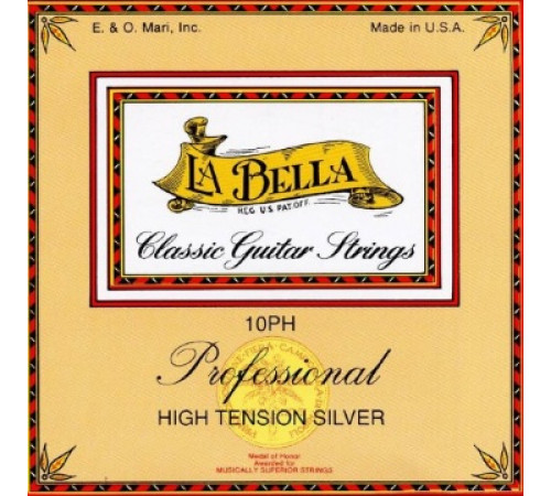 LA BELLA 10PH Professional High Tension Silver струны для классической гитары сильное натяжение