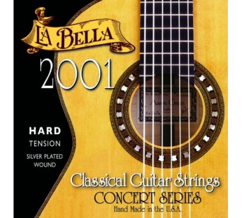 LA BELLA 2001 Classical Clear Nylon Hard Tension струны для классической гитары