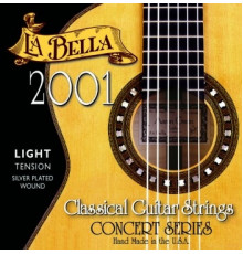 LA BELLA 2001 Classical Clear Nylon Light Tension струны для классической гитары