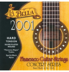 LA BELLA 2001 Flamenco Black Nylon Hard Tension струны для фламенко гитары