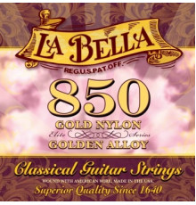 LA BELLA 850 Elite Gold Nylon/Golden Alloy струны для классической гитары, среднее натяжение