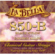 LA BELLA 850-B струны для классич. гитары черный нейлон позолоченная обмотка среднее натяжение