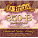 LA BELLA 850-B струны для классич. гитары черный нейлон позолоченная обмотка среднее натяжение