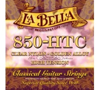 LA BELLA 850-HTC Elite Clear Nylon/Golden Alloy High Tension струны для классической гитары
