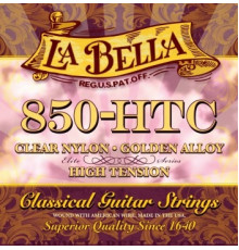 LA BELLA 850-HTC Elite Clear Nylon/Golden Alloy High Tension струны для классической гитары