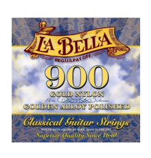 LA BELLA 900 Elite Gold Nylon/Polished Golden Alloy струны для классической гитары среднее натяжение