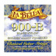 LA BELLA 900-B Elite Black Nylon/Polished Golden Alloy струны для классической гитары среднее натяж