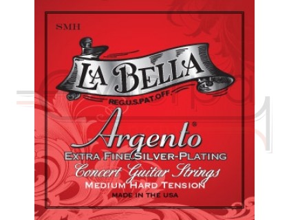 LA BELLA SMH ARGENTO EXTRA FINE SILVER PLATING – MEDIUM-HARD TENSION струны для классической гитары