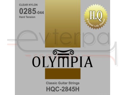 OLYMPIA HQC2845H HARD TENSION 28-45, струны для классической гитары, сильного натяжения, посеребренн