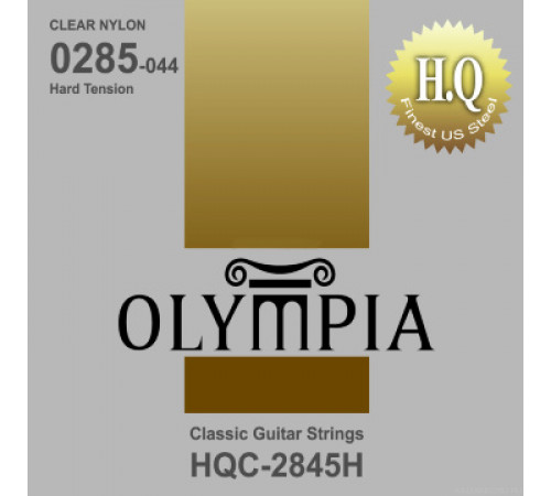 OLYMPIA HQC2845H HARD TENSION 28-45, струны для классической гитары, сильного натяжения, посеребренн