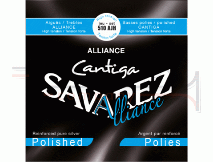 SAVAREZ 510AJH Alliance Cantiga Blue Silver Polished Basses струны для классической гитары