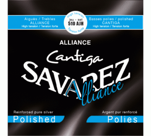 SAVAREZ 510AJH Alliance Cantiga Blue Silver Polished Basses струны для классической гитары