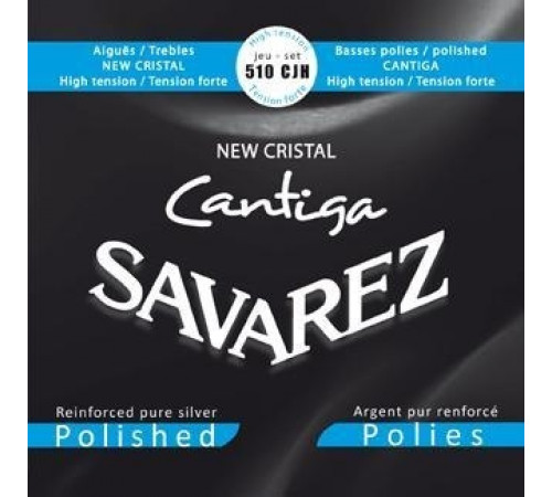 SAVAREZ 510CJH New Cristal Cantiga Blue Silver Polished Basses струны для классической гитары